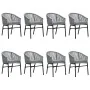 Juego de comedor de jardín 9 piezas ratán sintético gris de , Conjuntos de jardín - Ref: Foro24-3099256, Precio: 850,92 €, De...