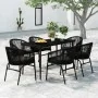 Juego de comedor para jardín 7 piezas negro von , Gartensets - Ref: Foro24-3099242, Preis: 709,88 €, Rabatt: %