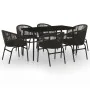 Juego de comedor para jardín 7 piezas negro von , Gartensets - Ref: Foro24-3099242, Preis: 709,88 €, Rabatt: %