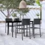 Juego de comedor para jardín 5 piezas negro by , Garden sets - Ref: Foro24-3099277, Price: 329,12 €, Discount: %