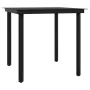 Juego de comedor de jardín 5 piezas con cojines negro de , Conjuntos de jardín - Ref: Foro24-3099330, Precio: 315,28 €, Descu...