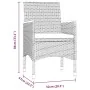 Juego de comedor de jardín 5 piezas con cojines negro de , Conjuntos de jardín - Ref: Foro24-3099330, Precio: 315,28 €, Descu...