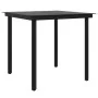 Juego de comedor de jardín 5 piezas con cojines negro by , Garden sets - Ref: Foro24-3099282, Price: 329,24 €, Discount: %