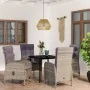 Juego de comedor para jardín 5 piezas con cojines gris y negro von , Gartensets - Ref: Foro24-3099372, Preis: 703,74 €, Rabat...