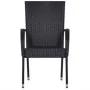 Juego de comedor de jardín 5 piezas negro von , Gartensets - Ref: Foro24-3099379, Preis: 349,93 €, Rabatt: %