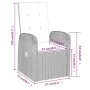 Juego de comedor de jardín 5 piezas con cojines gris von , Gartensets - Ref: Foro24-3099474, Preis: 706,19 €, Rabatt: %