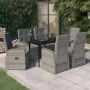 Juego de comedor de jardín 7 piezas con cojines gris de , Conjuntos de jardín - Ref: Foro24-3099488, Precio: 1,00 €, Descuent...