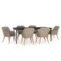 Juego de comedor para jardín 7 piezas con cojines marrón von , Gartensets - Ref: Foro24-3099527, Preis: 905,81 €, Rabatt: %