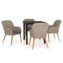 Juego de comedor de jardín 5 piezas con cojines marrón de , Conjuntos de jardín - Ref: Foro24-3099512, Precio: 537,65 €, Desc...