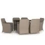 Juego de comedor para jardín 7 piezas con cojines marrón de , Conjuntos de jardín - Ref: Foro24-3099550, Precio: 942,32 €, De...