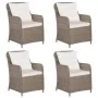 Juego de comedor de jardín 5 piezas con cojines marrón von , Gartensets - Ref: Foro24-3099567, Preis: 700,38 €, Rabatt: %
