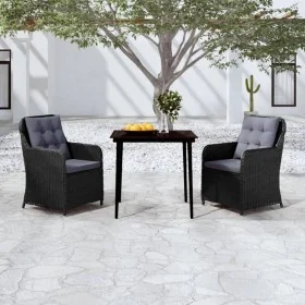 Juego de comedor para jardín 3 piezas negro von , Gartensets - Ref: Foro24-3099571, Preis: 407,70 €, Rabatt: %