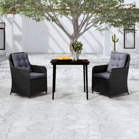 Juego de comedor para jardín 3 piezas negro de , Conjuntos de jardín - Ref: Foro24-3099571, Precio: 433,81 €, Descuento: %