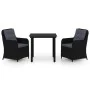 Juego de comedor para jardín 3 piezas negro von , Gartensets - Ref: Foro24-3099559, Preis: 386,70 €, Rabatt: %