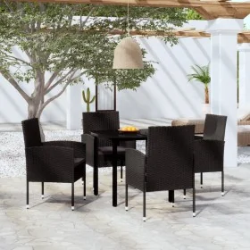 Juego de comedor para jardín 5 piezas negro von , Gartensets - Ref: Foro24-3099614, Preis: 327,18 €, Rabatt: %