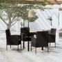 Juego de comedor para jardín 5 piezas negro von , Gartensets - Ref: Foro24-3099614, Preis: 328,54 €, Rabatt: %