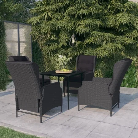 Juego de comedor de jardín 5 piezas gris oscuro de , Conjuntos de jardín - Ref: Foro24-3099656, Precio: 1,00 €, Descuento: %