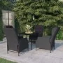 Juego de comedor de jardín 5 piezas gris oscuro de , Conjuntos de jardín - Ref: Foro24-3099656, Precio: 1,00 €, Descuento: %