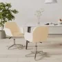 Sillas de comedor giratorias 2 unidades tela color crema de , Sillas de comedor - Ref: Foro24-3103029, Precio: 161,37 €, Desc...