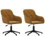 Sillas de comedor giratorias 2 unidades terciopelo marrón by , dining chairs - Ref: Foro24-3103385, Price: 167,69 €, Discount: %