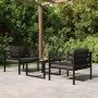 Set muebles de jardín 3 pzas y cojines aluminio gris antracita de , Conjuntos de jardín - Ref: Foro24-3107780, Precio: 536,32...