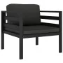 Set muebles de jardín 3 pzas y cojines aluminio gris antracita de , Conjuntos de jardín - Ref: Foro24-3107780, Precio: 536,32...