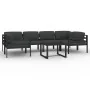 Set muebles de jardín 7 pzas y cojines aluminio gris antracita von , Gartensets - Ref: Foro24-3107810, Preis: 934,59 €, Rabat...