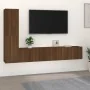 Set de muebles para TV 4 pzas madera contrachapada marrón roble von , TV-Möbel - Ref: Foro24-3114317, Preis: 130,97 €, Rabatt: %