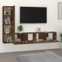Set de muebles para TV 4 pzas madera contrachapada marrón roble von , TV-Möbel - Ref: Foro24-3114317, Preis: 130,97 €, Rabatt: %