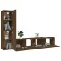 Set de muebles para TV 4 pzas madera contrachapada marrón roble von , TV-Möbel - Ref: Foro24-3114317, Preis: 130,97 €, Rabatt: %