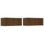 Set de muebles para TV 4 pzas madera contrachapada marrón roble von , TV-Möbel - Ref: Foro24-3114317, Preis: 130,97 €, Rabatt: %
