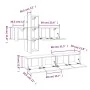 Set de muebles de TV 7 pzas madera contrachapada marrón roble by , TV Furniture - Ref: Foro24-3114509, Price: 191,88 €, Disco...