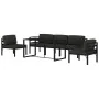 Set muebles de jardín 6 pzas y cojines aluminio gris antracita de , Conjuntos de jardín - Ref: Foro24-3115919, Precio: 1,00 €...