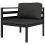 Set muebles de jardín 6 pzas y cojines aluminio gris antracita de , Conjuntos de jardín - Ref: Foro24-3115919, Precio: 1,00 €...