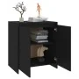 Aparador de madera contrachapada negro 70x41x75 cm de , Aparadores - Ref: Foro24-809738, Precio: 87,73 €, Descuento: %