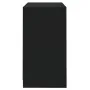 Aparador de madera contrachapada negro 70x41x75 cm de , Aparadores - Ref: Foro24-809738, Precio: 87,73 €, Descuento: %