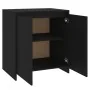 Aparador de madera contrachapada negro 70x41x75 cm de , Aparadores - Ref: Foro24-809738, Precio: 87,73 €, Descuento: %