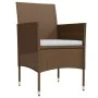 Juego de comedor de jardín 7 piezas con cojines marrón y negro von , Gartensets - Ref: Foro24-3099326, Preis: 510,69 €, Rabat...