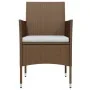 Juego de comedor de jardín 7 piezas con cojines marrón y negro von , Gartensets - Ref: Foro24-3099326, Preis: 510,69 €, Rabat...