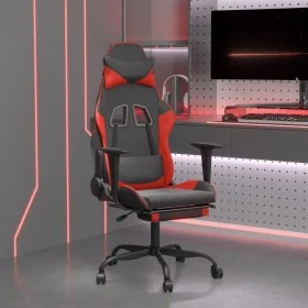Silla gaming con reposapiés cuero sintético negro rojo von , Gaming-Stühle - Ref: Foro24-3143654, Preis: 118,40 €, Rabatt: %