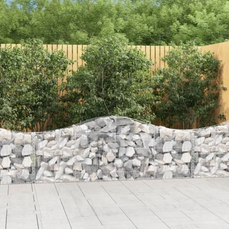 Cestas de gaviones 20 uds forma de arco hierro 200x30x60/80 cm von , Töpfe und Pflanzgefäße - Ref: Foro24-3145403, Preis: 1,0...