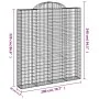 Cestas de gaviones 7 uds forma de arco hierro 200x30x220/240 cm by , Pots and planters - Ref: Foro24-3146241, Price: 877,78 €...