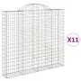Cestas de gaviones 11 uds forma de arco hierro 200x30x180/200cm by , Pots and planters - Ref: Foro24-3146203, Price: 1,00 €, ...
