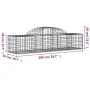 Cestas de gaviones 50 uds forma de arco hierro 200x50x40/60 cm by , Pots and planters - Ref: Foro24-3146276, Price: 2,00 €, D...