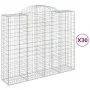 Cestas gaviones 30 uds forma de arco hierro 200x50x160/180 cm by , Pots and planters - Ref: Foro24-3146400, Price: 3,00 €, Di...
