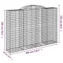 Cestas de gaviones 10 uds forma de arco hierro 300x50x200/220cm by , Pots and planters - Ref: Foro24-3146799, Price: 2,00 €, ...