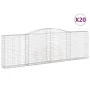 Cestas gaviones 20 uds forma de arco hierro 400x30x120/140 cm by , Pots and planters - Ref: Foro24-3146889, Price: 3,00 €, Di...