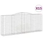 Cestas de gaviones 15 uds forma de arco hierro 400x50x160/180cm by , Pots and planters - Ref: Foro24-3147044, Price: 2,00 €, ...