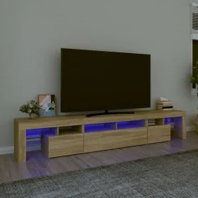 Mueble de TV con luces LED roble Sonoma 230x36,5x40 cm von , TV-Möbel - Ref: Foro24-3152788, Preis: 166,41 €, Rabatt: %