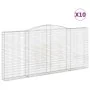 Cestas de gaviones 10 uds forma de arco hierro 400x30x180/200cm by , Pots and planters - Ref: Foro24-3146926, Price: 2,00 €, ...